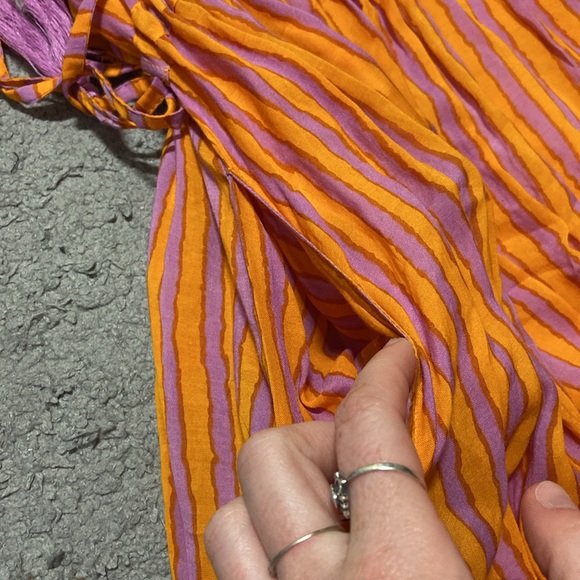 Oliphant cinched waist Maxi Dress - Cabana Orange Size M *see caption* - Picture 8 of 15